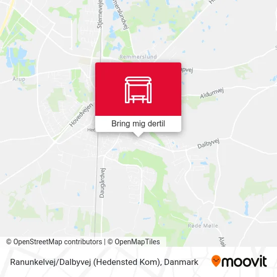 Ranunkelvej / Dalbyvej (Hedensted Kom) kort