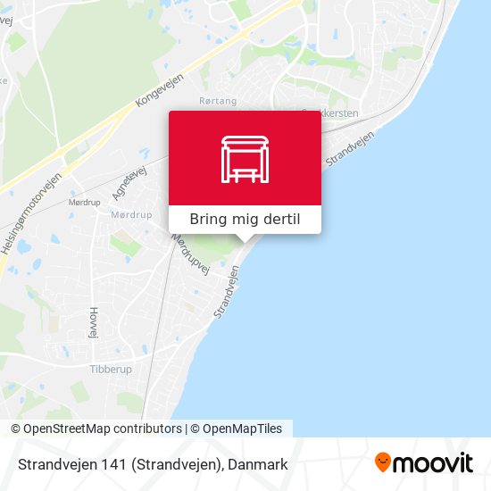 Strandvejen 141 kort