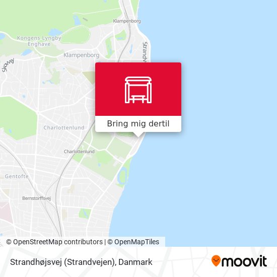 Strandhøjsvej (Strandvejen) kort