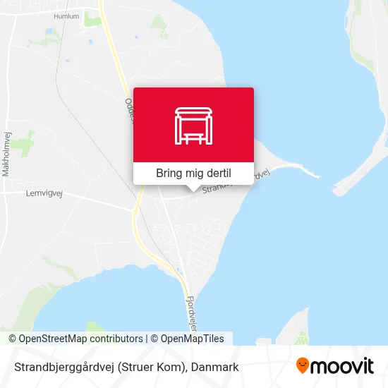Strandbjerggårdvej (Struer Kom) kort