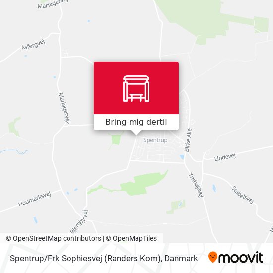 Spentrup / Frk Sophiesvej (Randers Kom) kort