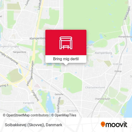 Solbakkevej (Skovvej) kort