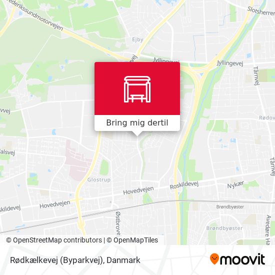 Rødkælkevej (Byparkvej) kort