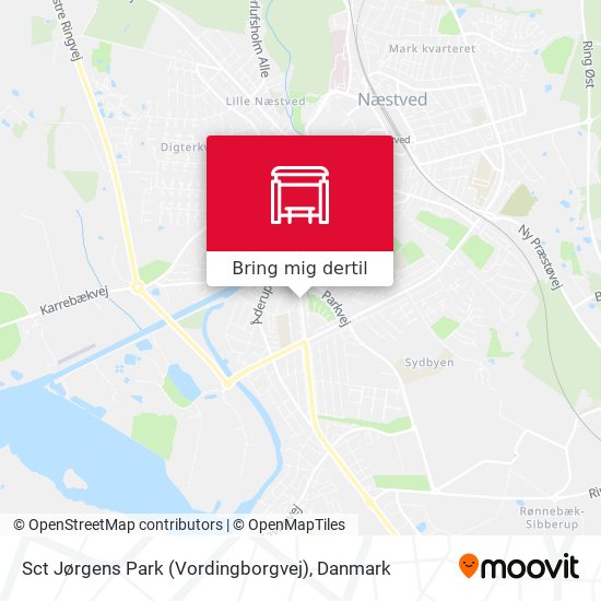 Sct Jørgens Park (Vordingborgvej) kort