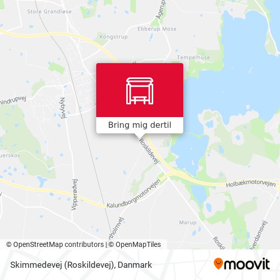 Skimmedevej (Roskildevej) kort