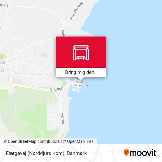 Færgevej (Norddjurs Kom) kort