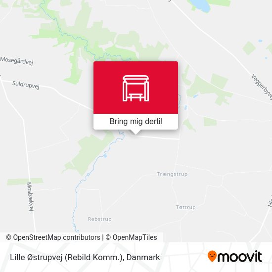 Lille Østrupvej (Rebild Komm.) kort