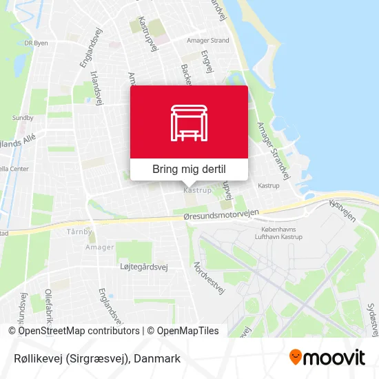 Røllikevej (Sirgræsvej) kort