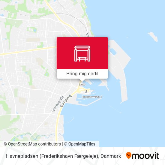 Havnepladsen (Frederikshavn Færgeleje) kort