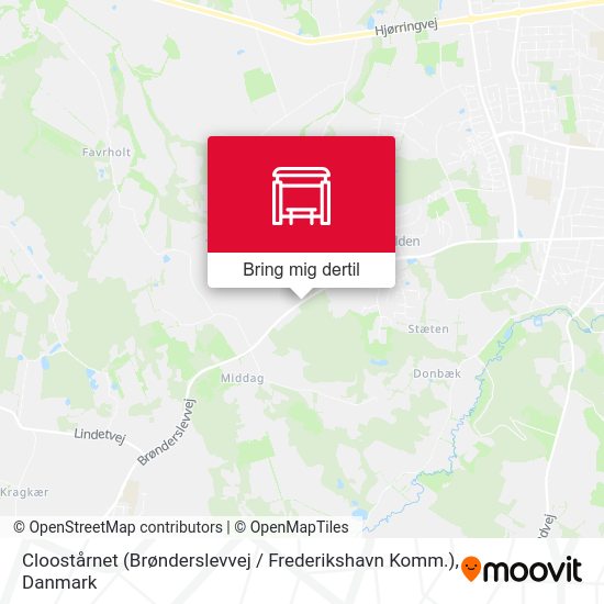 Cloostårnet (Brønderslevvej / Frederikshavn Komm.) kort