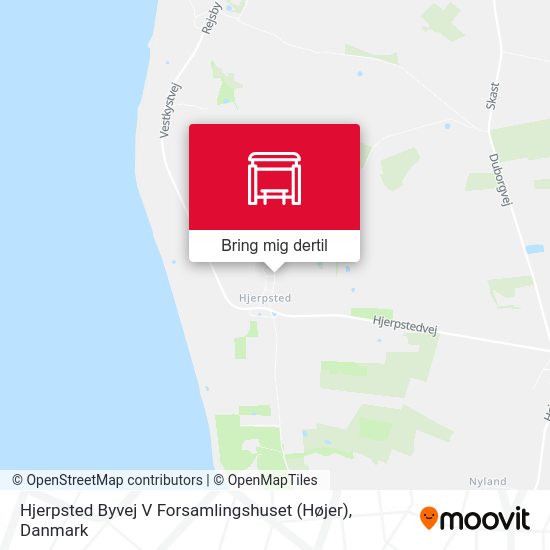 Hjerpsted Byvej V Forsamlingshuset (Højer) kort