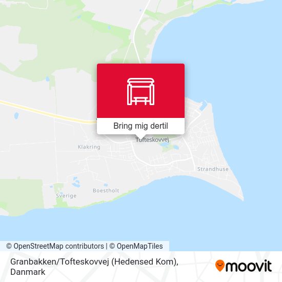 Granbakken / Tofteskovvej (Hedensed Kom) kort