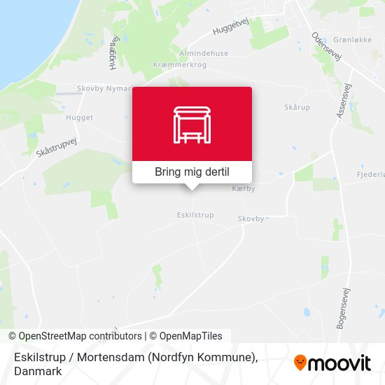 Eskilstrup / Mortensdam (Nordfyn Kommune) kort