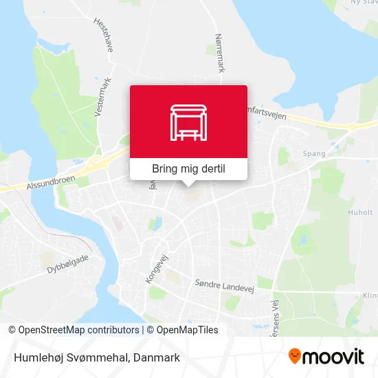 Humlehøj Svømmehal kort