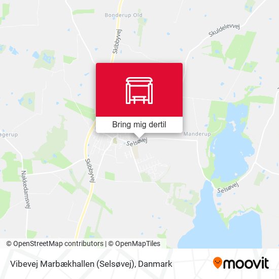 Vibevej Marbækhallen (Selsøvej) kort