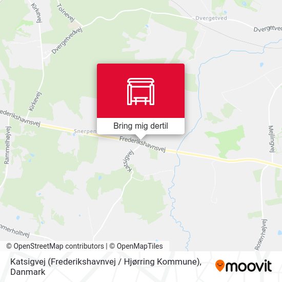 Katsigvej (Frederikshavnvej / Hjørring Kommune) kort
