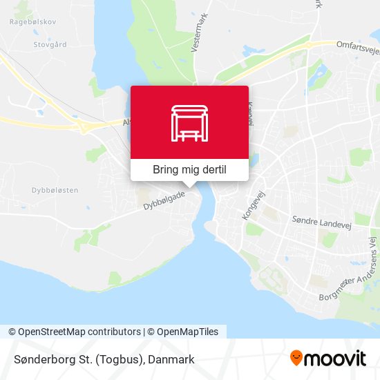 Sønderborg St. (Togbus) kort