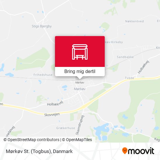 Mørkøv St. (Togbus) kort