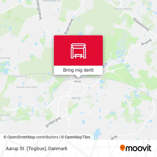 Aarup St. (Togbus) kort