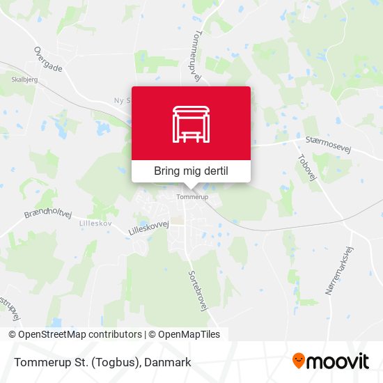 Tommerup St. (Togbus) kort