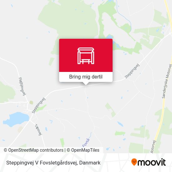 Steppingvej V Fovsletgårdsvej kort