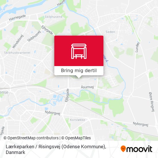 Lærkeparken / Risingsvej (Odense Kommune) kort