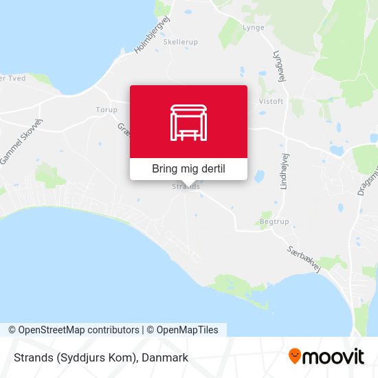 Strands (Syddjurs Kom) kort