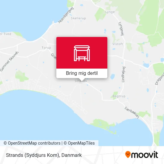 Strands (Syddjurs Kom) kort