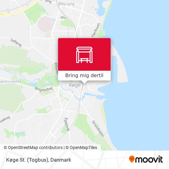 Køge St. (Togbus) kort
