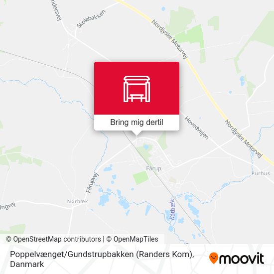 Poppelvænget / Gundstrupbakken (Randers Kom) kort