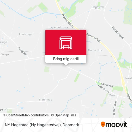 NY Hagested (Ny Hagestedvej) kort