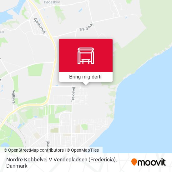Nordre Kobbelvej V Vendepladsen (Fredericia) kort