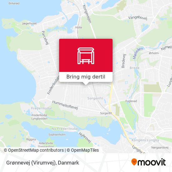Grønnevej (Virumvej) kort