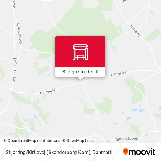 Skjørring / Kirkevej (Skanderborg Kom) kort