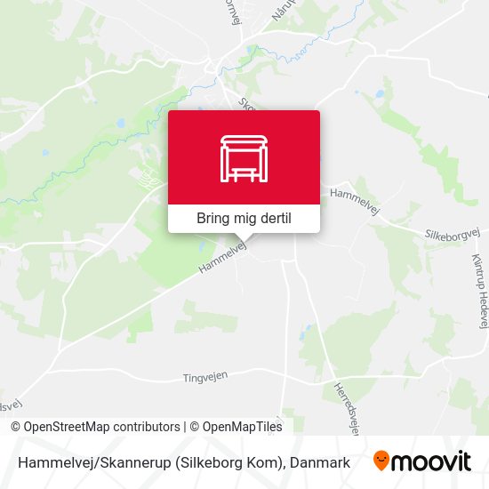 Hammelvej / Skannerup (Silkeborg Kom) kort