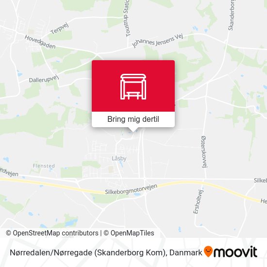 Nørredalen / Nørregade (Skanderborg Kom) kort
