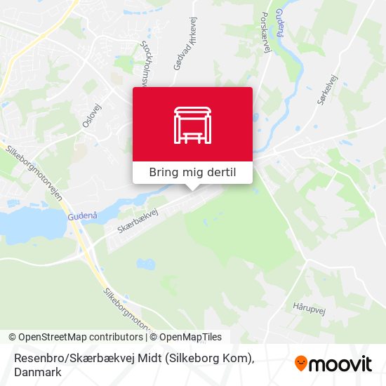 Resenbro / Skærbækvej Midt (Silkeborg Kom) kort