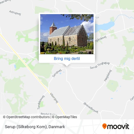 Serup (Silkeborg Kom) kort