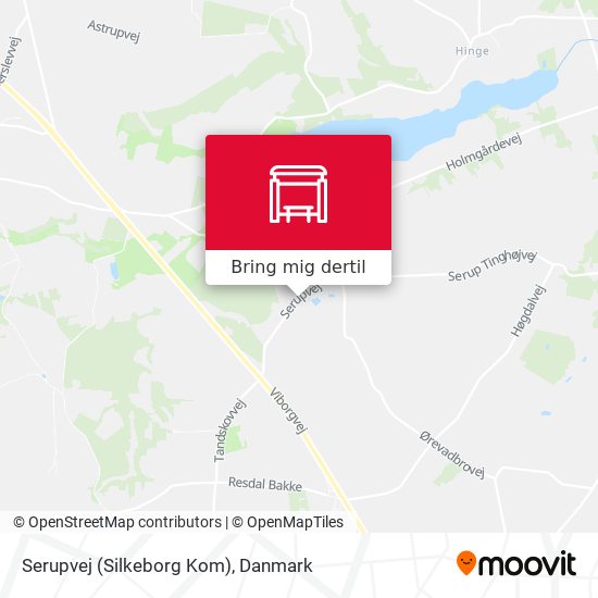 Serupvej (Silkeborg Kom) kort