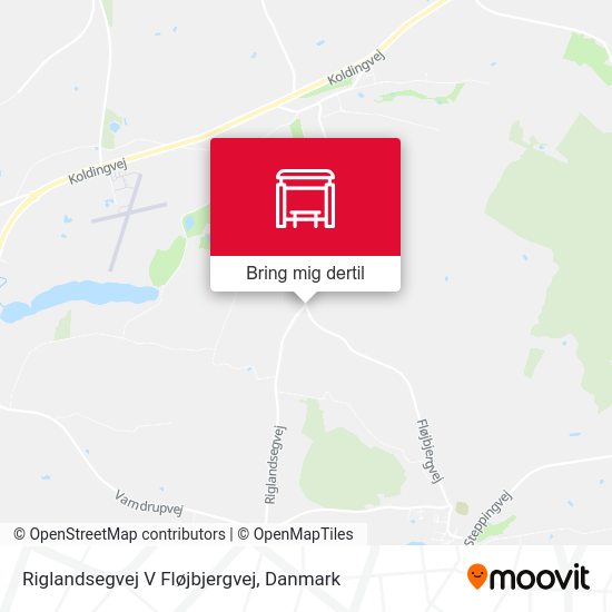 Riglandsegvej V Fløjbjergvej kort