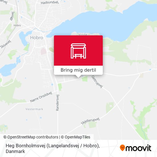 Heg Bornholmsvej (Langelandsvej / Hobro) kort