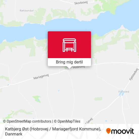 Katbjerg Øst (Hobrovej / Mariagerfjord Kommune) kort