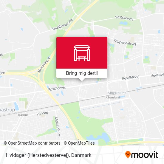 Hvidager (Herstedvestervej) kort