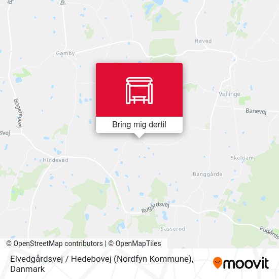 Elvedgårdsvej / Hedebovej (Nordfyn Kommune) kort