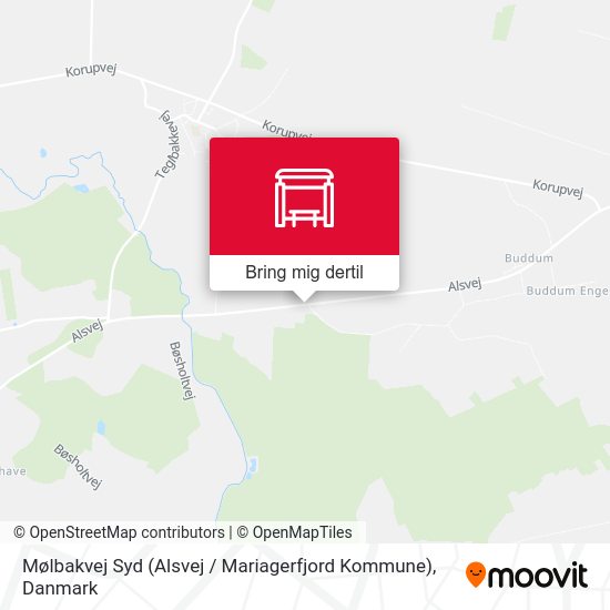 Mølbakvej Syd (Alsvej / Mariagerfjord Kommune) kort