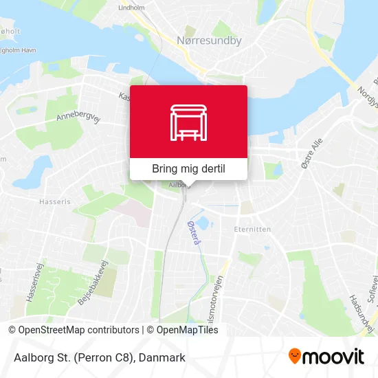Aalborg St. (Perron C8) kort