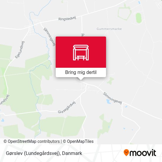 Gørslev (Lundegårdsvej) kort