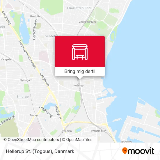 Hellerup St. (Togbus) kort