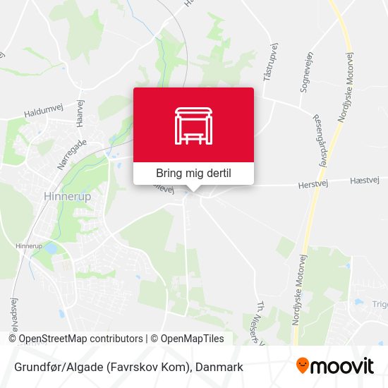 Grundfør/Algade (Favrskov Kom) kort