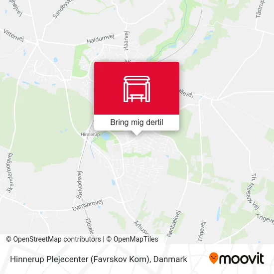 Hinnerup Plejecenter (Favrskov Kom) kort
